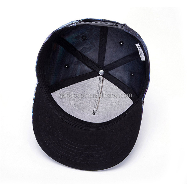 High quality 5 panel baseball caps and hats custom design flat brim snapback caps sports outdoor hat