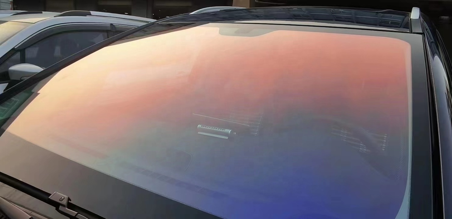 85%VLT Chameleon Windshield Film Color Change Red Blue Tint Film For Car Sunset Chameleon Tinting