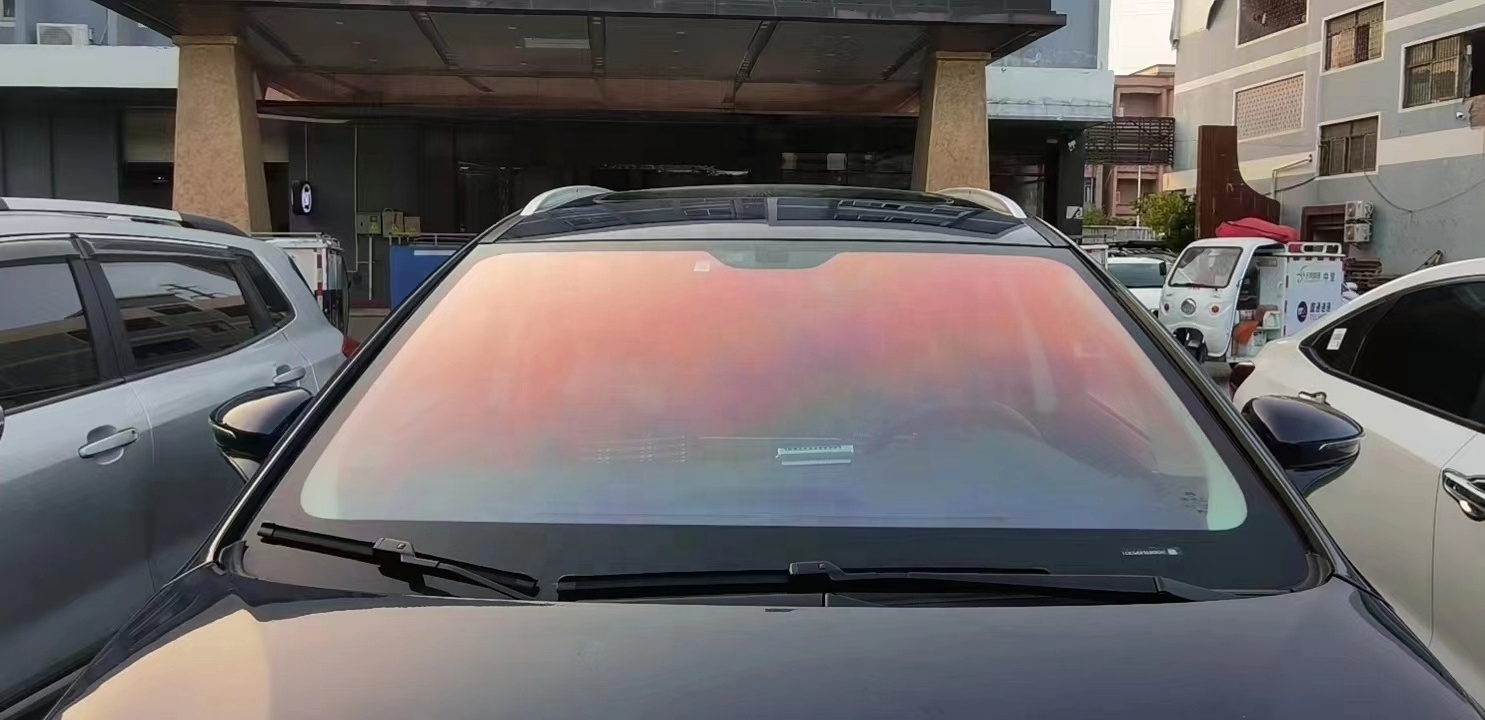 85%VLT Chameleon Windshield Film Color Change Red Blue Tint Film For Car Sunset Chameleon Tinting