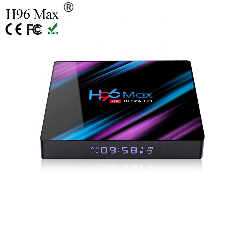 Fast shipping factory manufacturer tv box android 4k digital set top box remote control H96 TV box