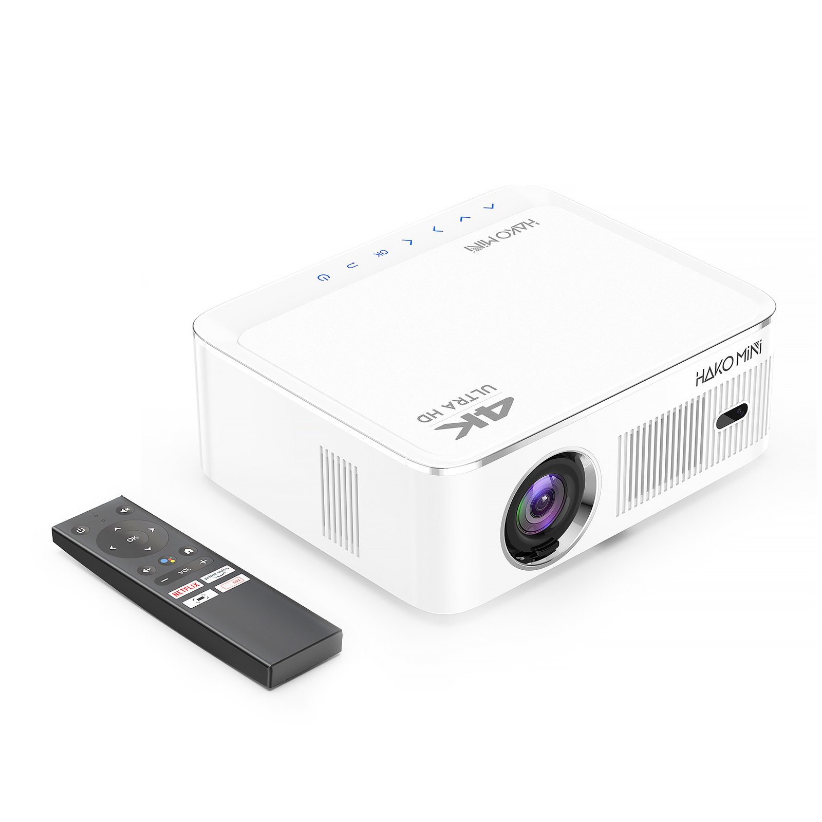 2023 New Hako Android Full HD LCD Projector 4K Home Amlogic S905Y2 Projector