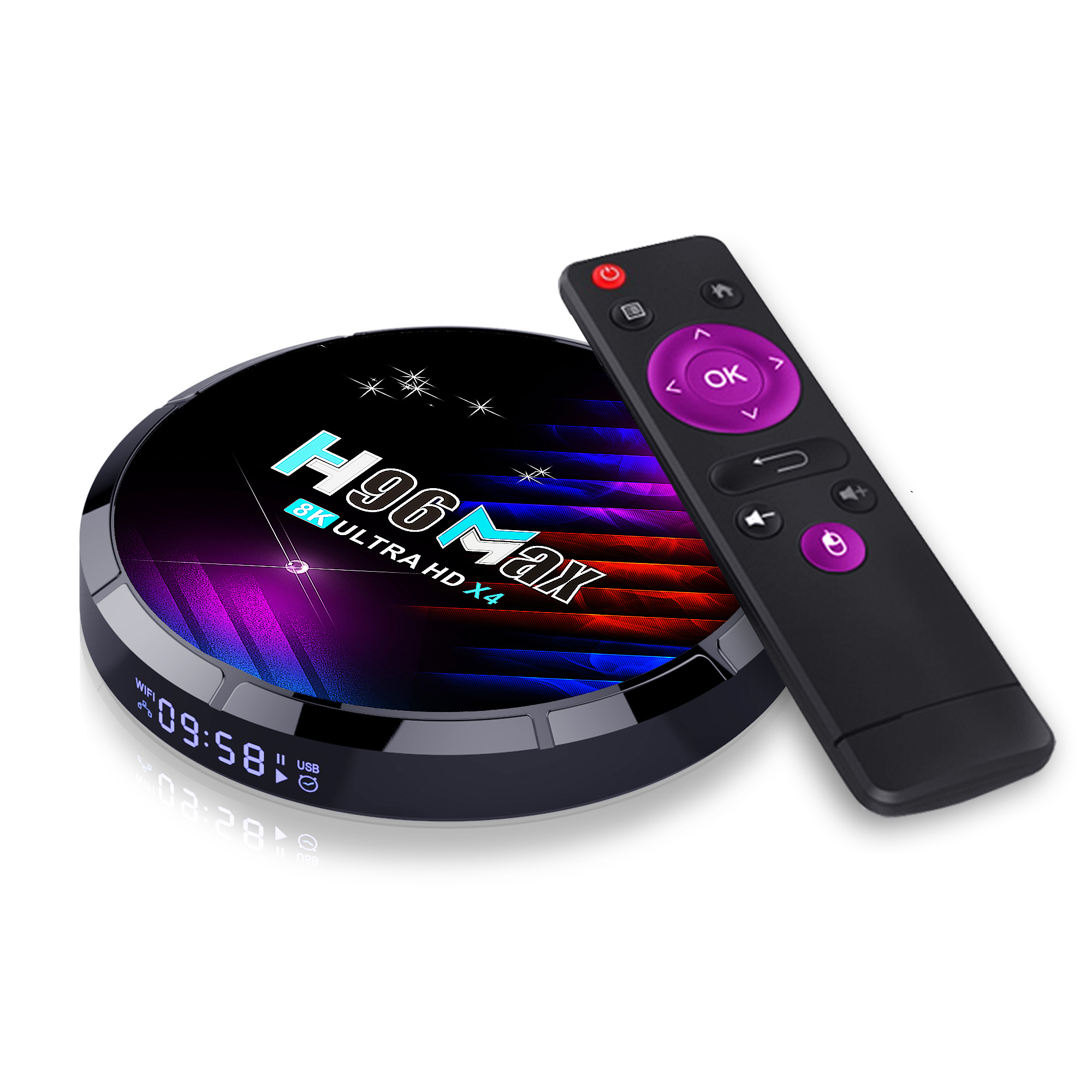 New Model Android 11.0 Smart Box H96 MAX X4 media player Amlogic S905X4 H96 X96 8K Dual band wifi TV Box