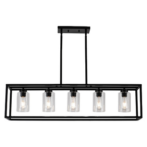 Amazon hot selling 5-light pendant lights for kitchen island and dinning room