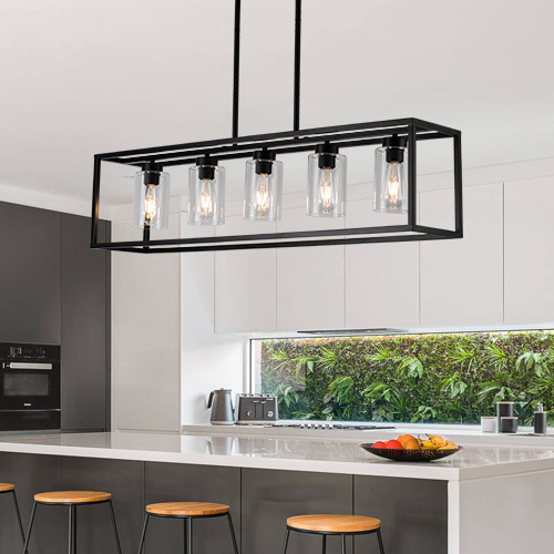 Amazon hot selling 5-light pendant lights for kitchen island