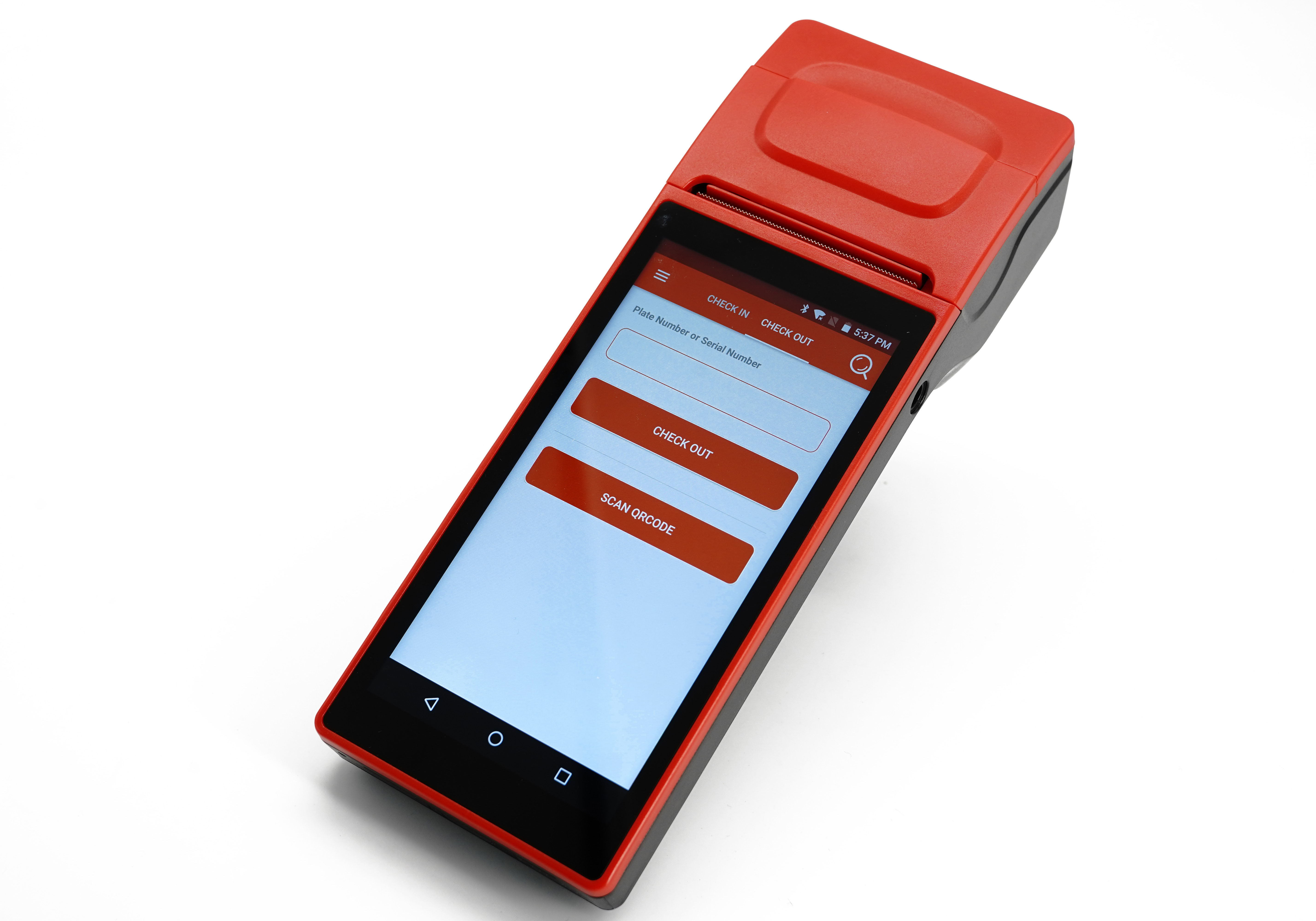 Android Handheld Mobile Pos Terminal  Pos For Car Parking Ticket Management System With Printer