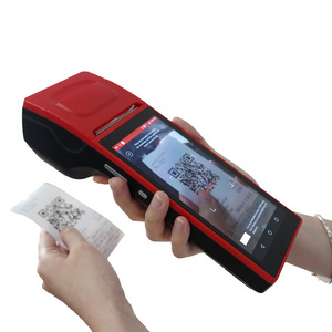 Android Handheld Mobile Pos Terminal  Pos For Car Parking Ticket Management System With Printer