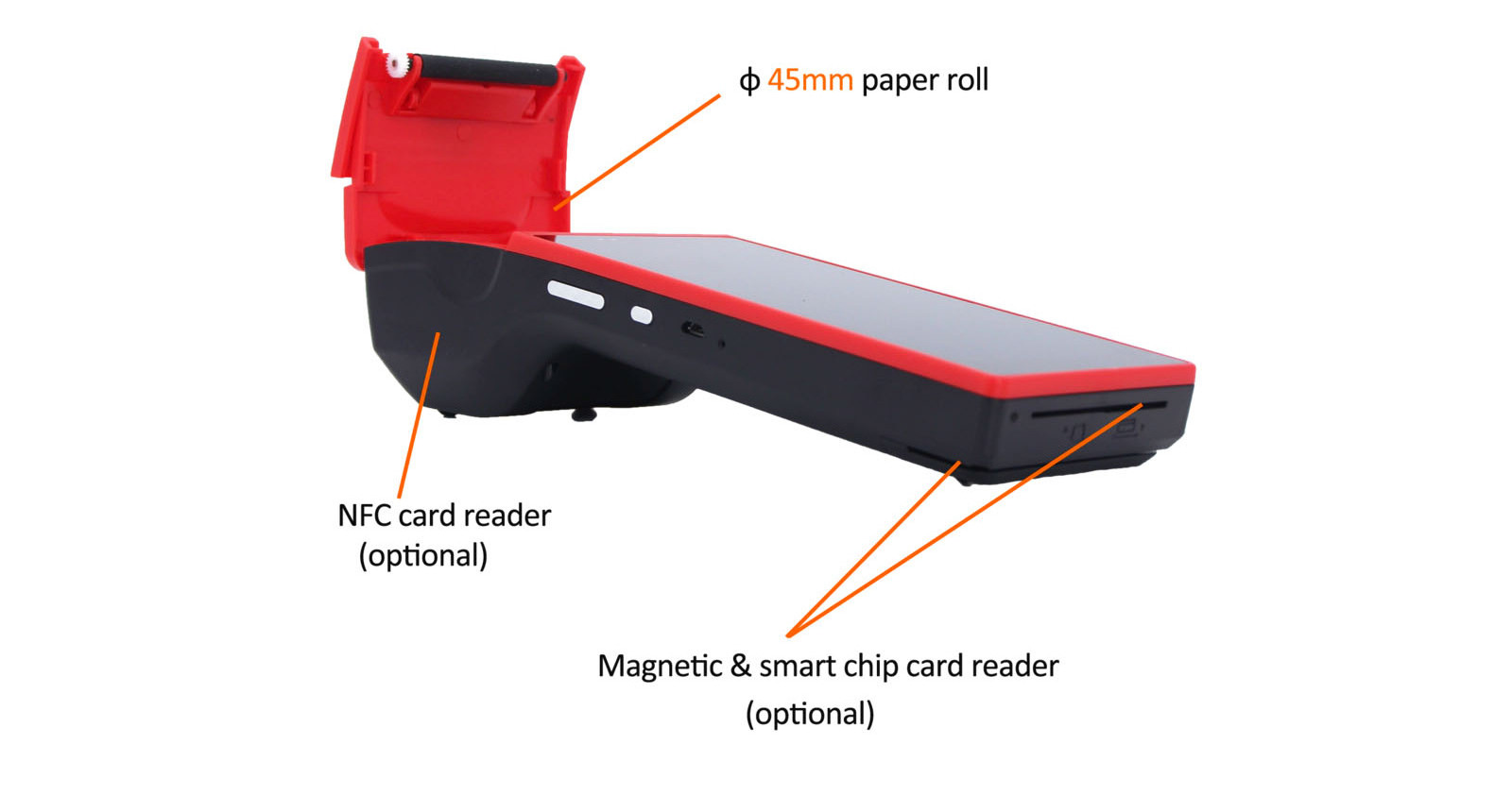 App software Compatible Android POS Terminal Mobile Thermal Printer For Online Ordering