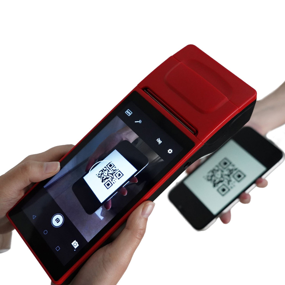 GOODCOM Touch Screen Terminal Pos Qr Code Android Device Pos Systems Handheld Parking Ticket Print Pos Machine