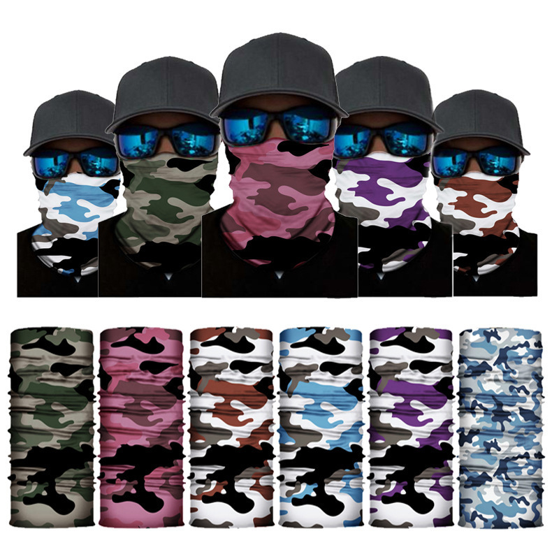 Free Sample Cheap Wholesale Multifunctional Seamless Tubular Bandanas Headwear Neck Gaiter Face Tube Custom Bandana