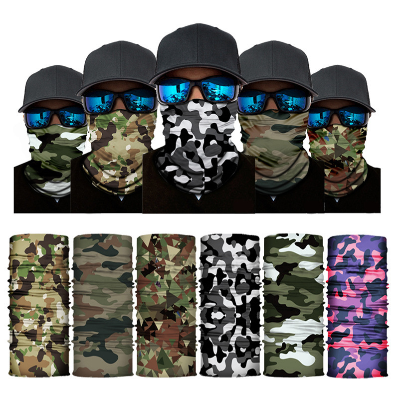 Free Sample Cheap Wholesale Multifunctional Seamless Tubular Bandanas Headwear Neck Gaiter Face Tube Custom Bandana