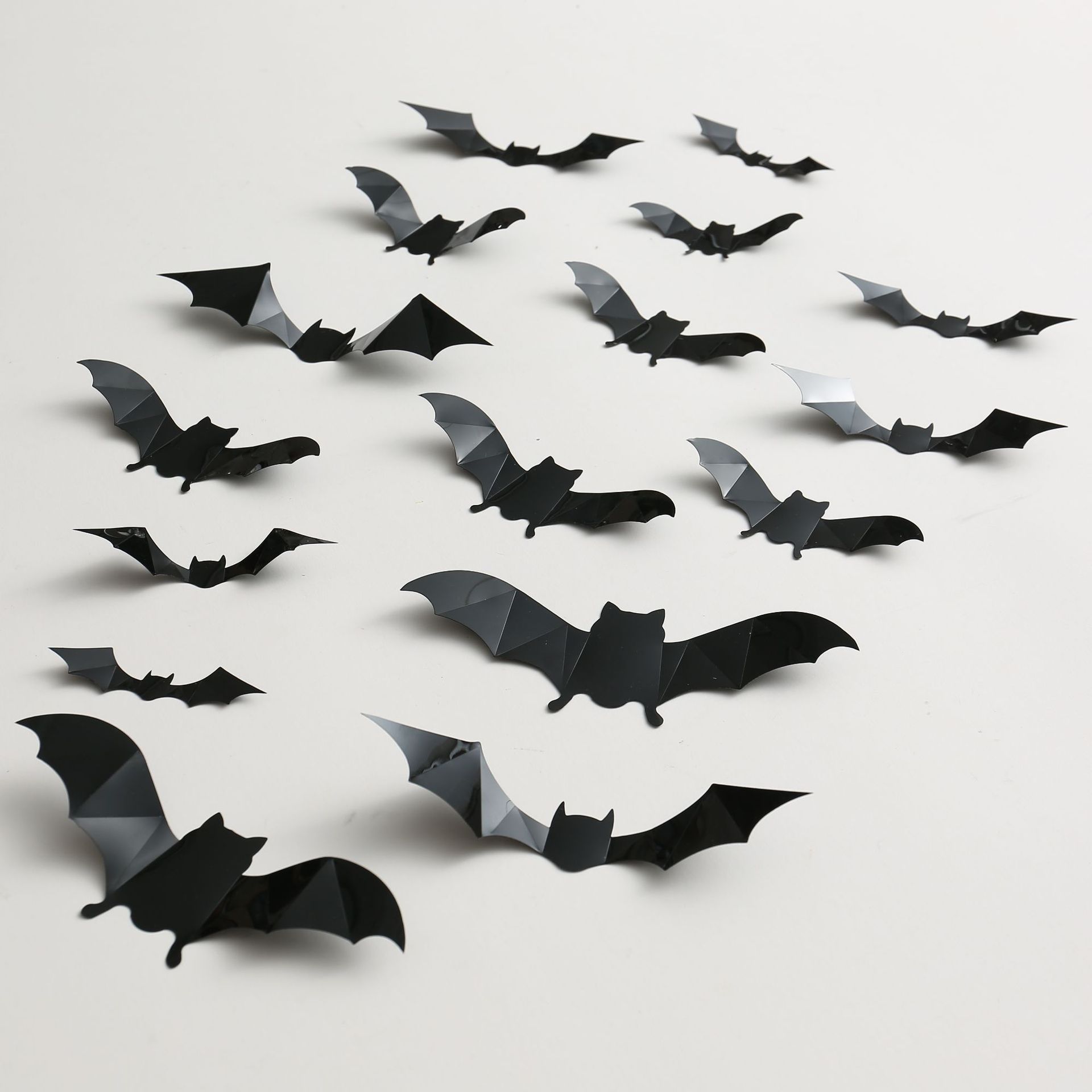 3D Stereo Black Bat Sticker Halloween Bat Wall Stickers Decoration Halloween Party Wall Decor