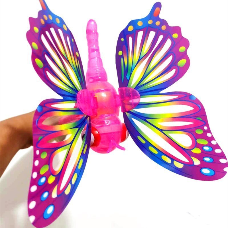 Wholesale Luminous Activity Band Music Plastic Butterfly Toy Flash Magic Stick Colorful Fairy Stick