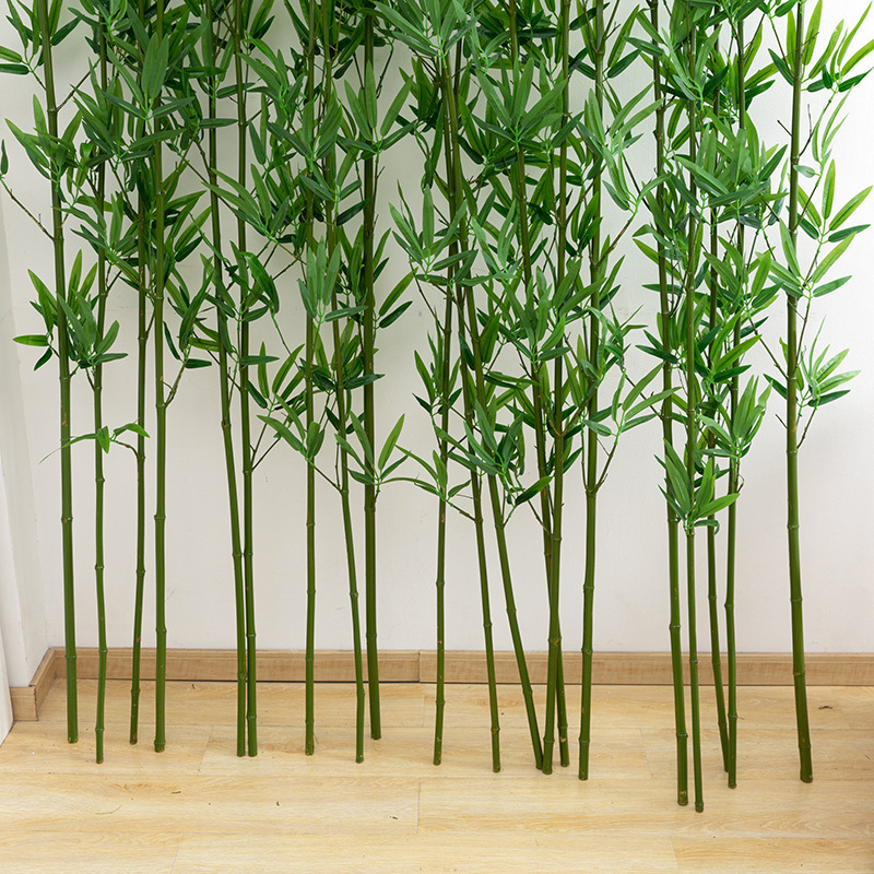 Outdoor Large 200cm Artificial Bamboo Sticks Garden Landscape Decoration Artificial Bamboo Fence Partition Screen