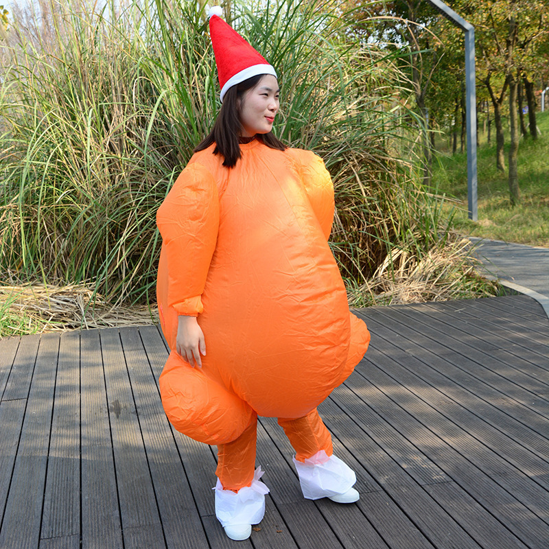 2022 Hot Sale Thanksgiving Inflatables Outfit Inflatable Clothing Cosplay Turkey Inflatable Costume Party Clothes