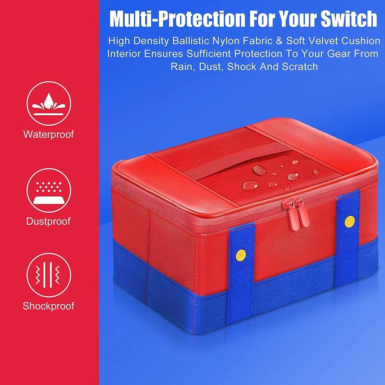 Switch Accessories Large Capacity Switch Storage Bag Carrying Case for Nintendo Switch Lite OLED