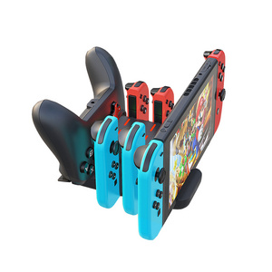 NS Joycon 6 in 1 Multi-functional Docking Station Charging Stand for Nintendo Switch/Joy Con/Switch Pro Controller Charging