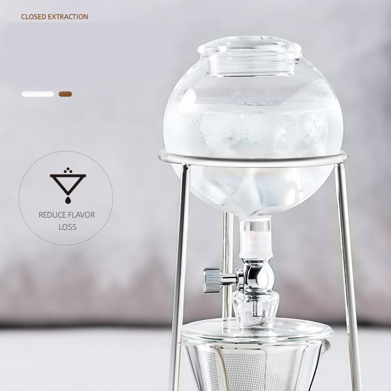 Wholesale Cold Brew Pot Household Drip Type Hand Coffee Cold Brew Tea Drip Pot Coffee Appliance Set Ice Drip Coffee Pot