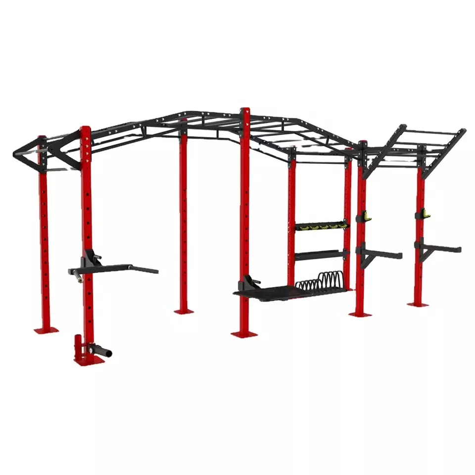 Commercial Gym Fitness Equipment  Multi Function Power Cage Cross fit Rig Rack