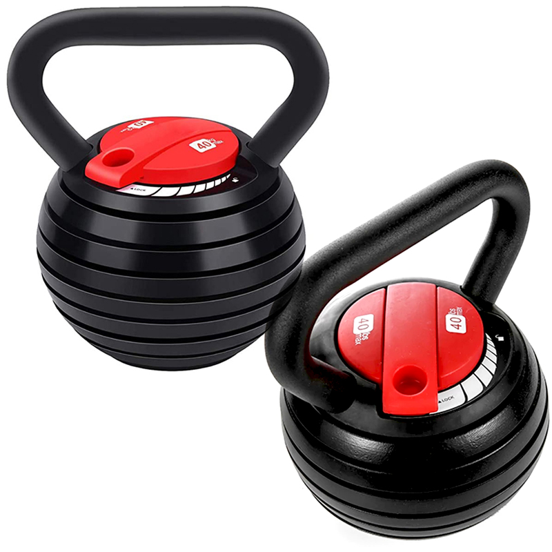 2022 Top Quality 20LB 40LB adjustable kettlebell,iron weight plate,9kg/18KG adjustable kettlebell