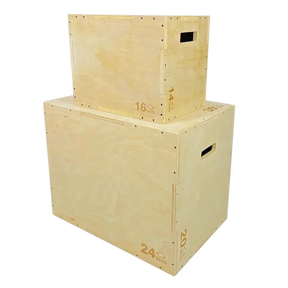 Hot selling good quality 3 In 1 Wooden Jump Plyo Box For Jumping Training