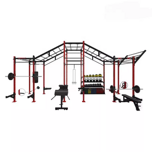 Commercial Gym Fitness Equipment  Multi Function Power Cage Cross fit Rig Rack