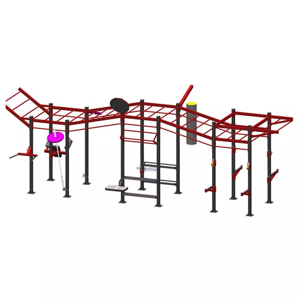 Commercial Gym Fitness Equipment  Multi Function Power Cage Cross fit Rig Rack