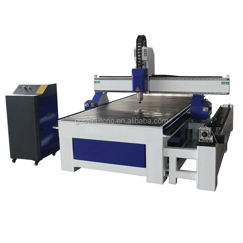 Hot Selling artcam 3 d wood 4 axis cnc machine price india with rotary device