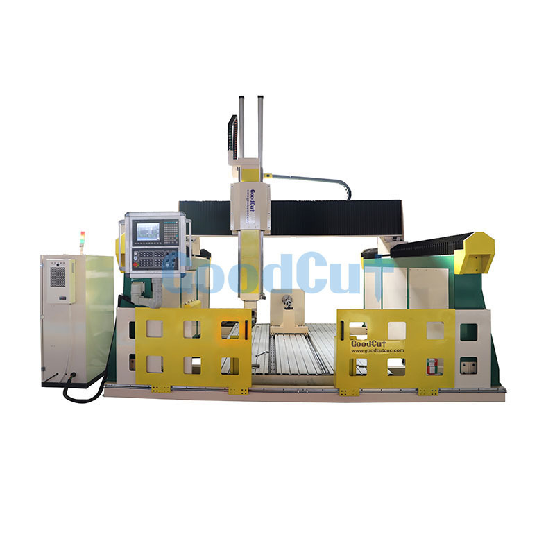 Good price high quality 5 axis CNC Router machine with 10 kw spindle for wood engraving