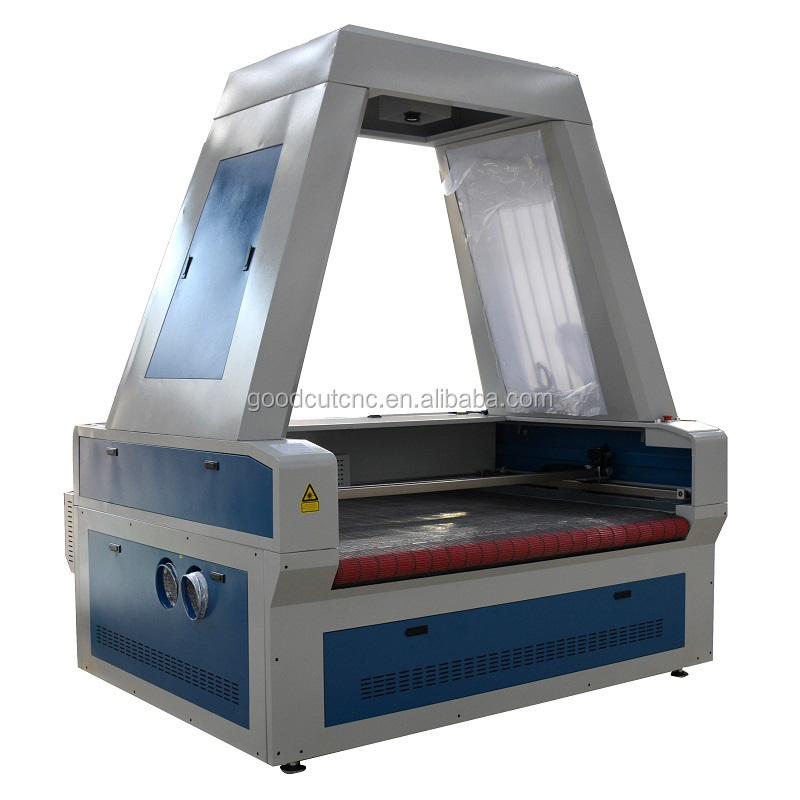 cnc textile laser cutting machine with ccd camera and auto feeding