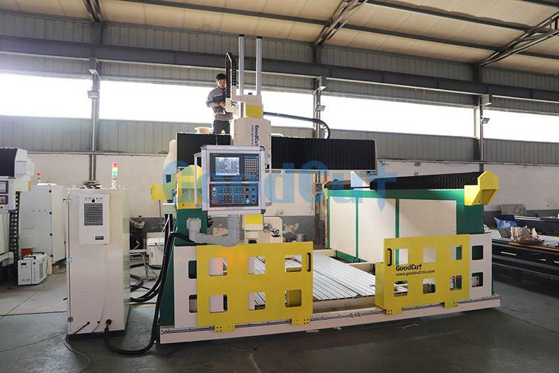 Good price high quality 5 axis CNC Router machine with 10 kw spindle for wood engraving