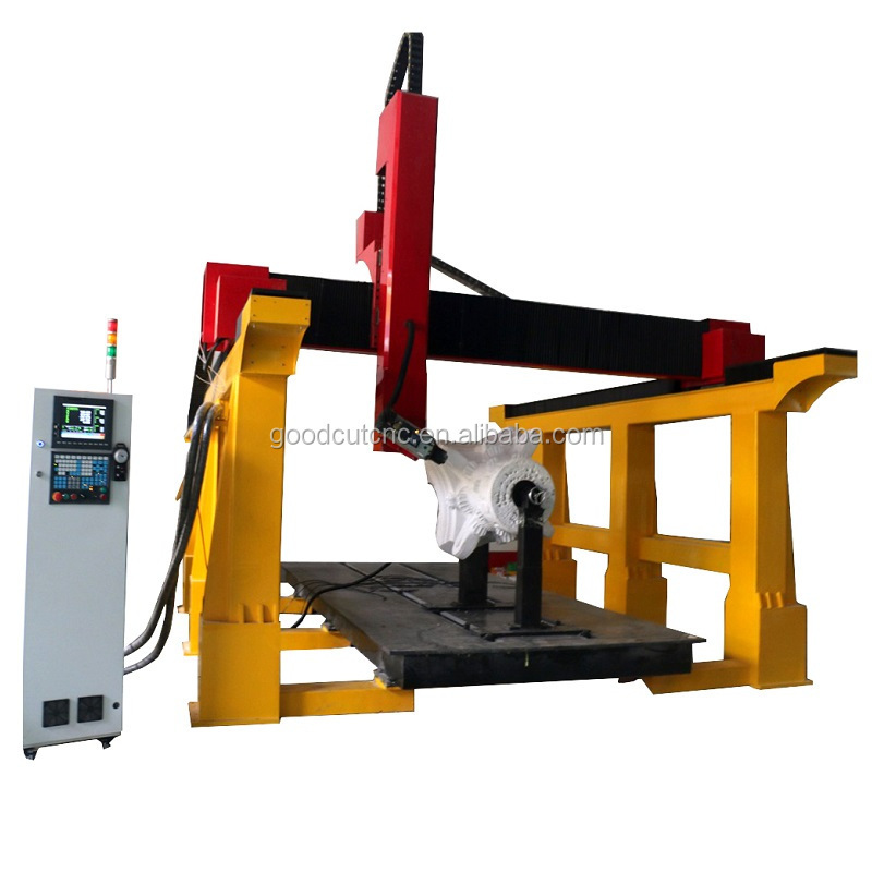 Discount price foam styrofoam EPS 4 axis 5 Axis CNC Router Large automatic 3d wood carving machine