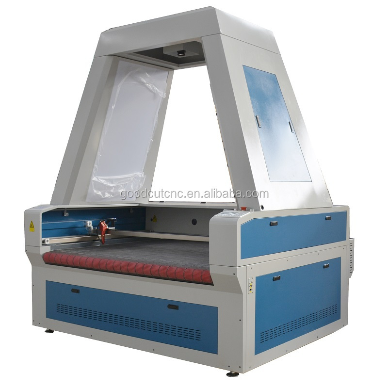 cnc textile laser cutting machine with ccd camera and auto feeding