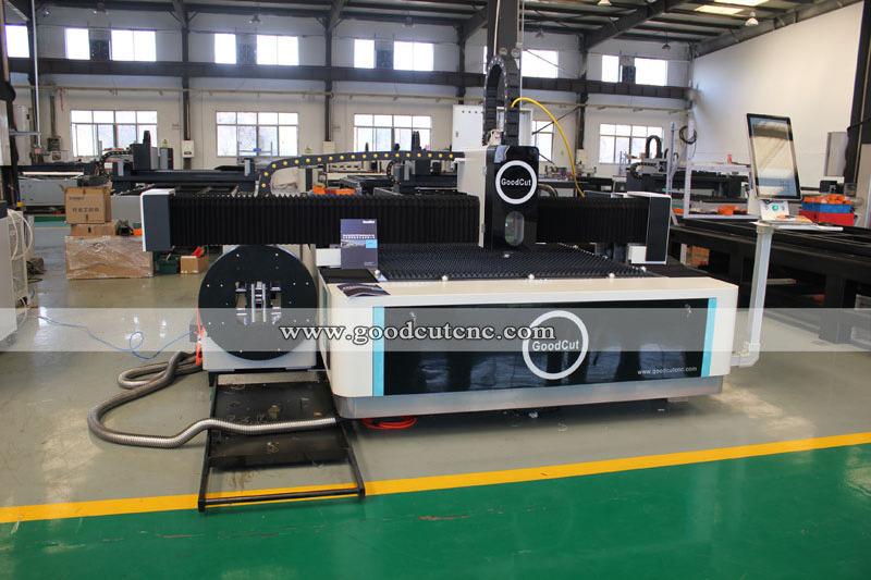 GC1530 fiber laser 1kw cnc pipe laser cutting machine for metal