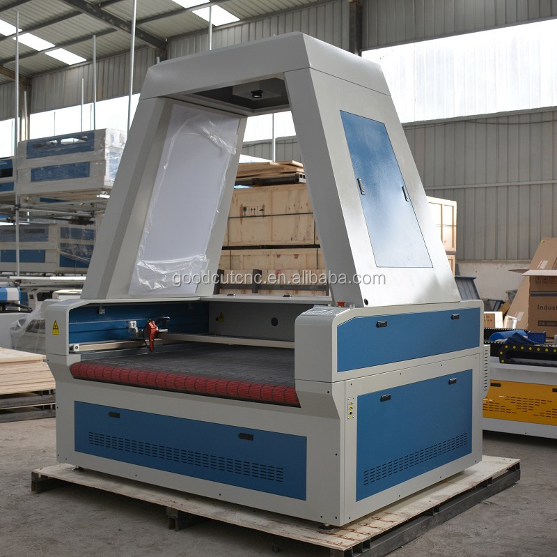 cnc textile laser cutting machine with ccd camera and auto feeding