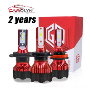 Factory direct sale carolyn 16000lm k5 led car headlight bulb H4 h7 9005 9006 H27 72W led headlight