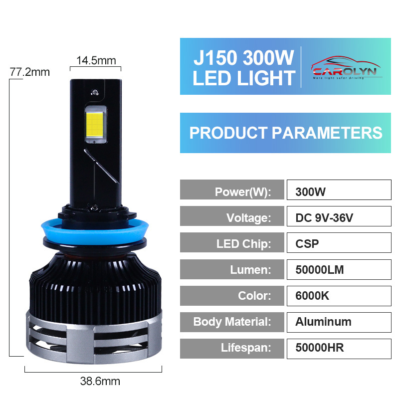 High Power Led HeadLight Bulb Led Fog Light Led Light 200 watt 300 watts LED Light For Car H4 H7 Lamp 100w High Quality