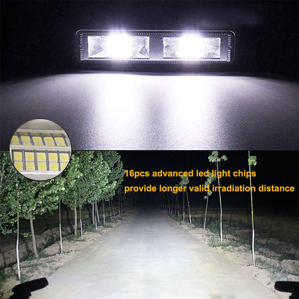 Hot sell  UTV ATV Offroad Worklight Car Led Bar Light Truck 4x4 6 inch  48W LED Work Light