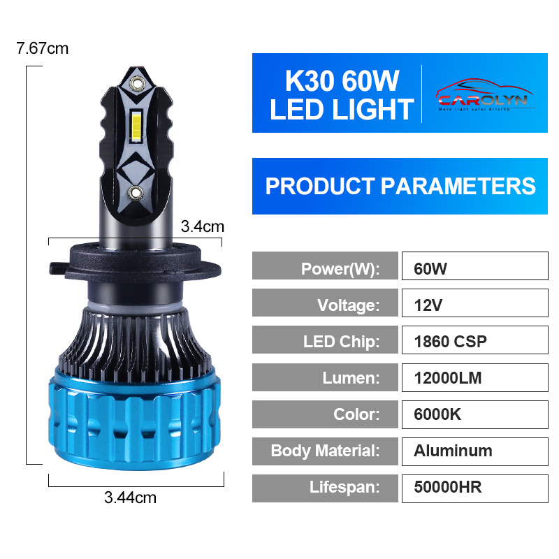 Car Luces Delanteras Led H11 Bombillos Lights H7 Led Headlight Bulb Luces Led Para Automovile H4 Led Headlights