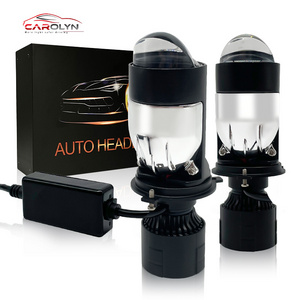 Mini Led Projector Portable Headlight Fog Light 140w 10000lm h4 led bi-led Car Headlight Bulb Light Spotlights