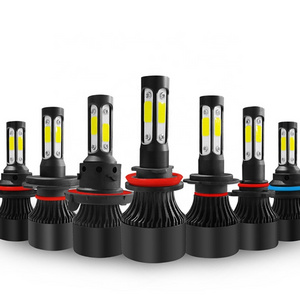 4 side 12000 lumen auto super bright h4 h11 9005 9006 6side 8 side led headlight bulb  H4 H3 H8 H9 H10  car led headlight H7