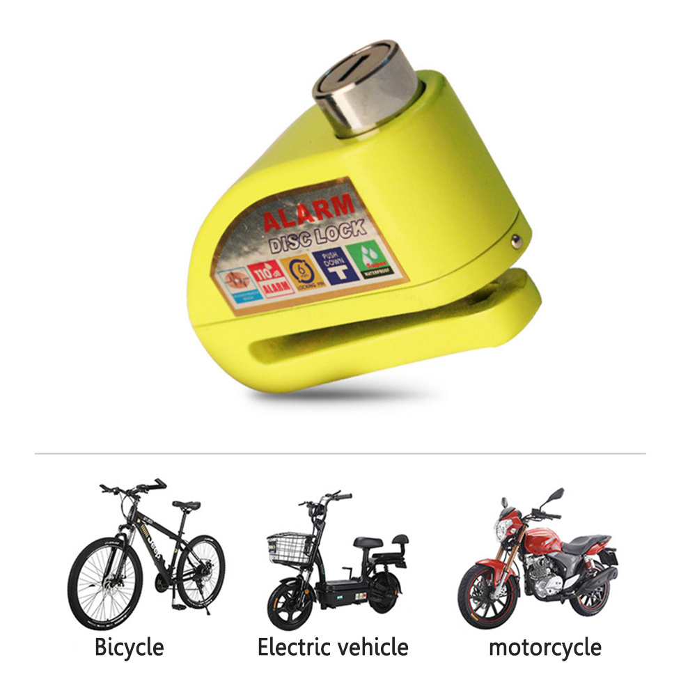 110dB Waterproof Bicycle Smart Disc Lock Alarm Motorcycle Bike Lock Security Anti-theft Electric Scooter lock