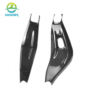 GOODER-MT07-719 Carbon Fiber Motorcycle Swingarm Guard Swing Arm Protector Cover for YAMAHA MT07