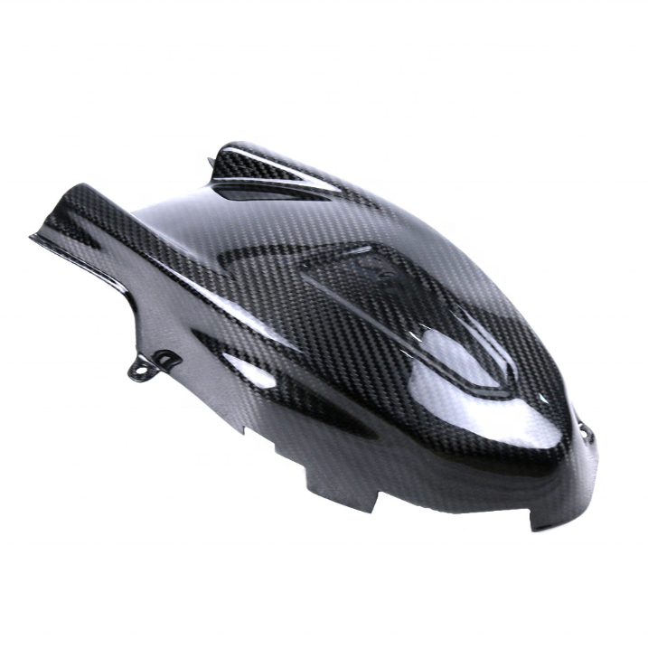 GOODER-GTS300HRE-WVS30 Motorcycle Carbon Fiber Engine Side Cover Motorcycle Protector Cover for Vespa GTS300