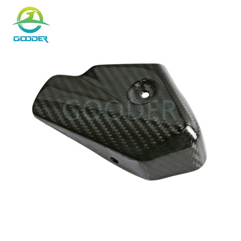 GOODER-1290-1-011 Carbon Fiber Motorcycle Accessories Exhaust Protection Cover Guard Heat Shield for 1290 Super Duke R