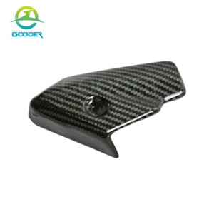 GOODER-1290-1-011 Carbon Fiber Motorcycle Accessories Exhaust Protection Cover Guard Heat Shield for 1290 Super Duke R