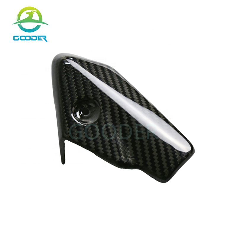 GOODER-1290-1-011 Carbon Fiber Motorcycle Accessories Exhaust Protection Cover Guard Heat Shield for 1290 Super Duke R