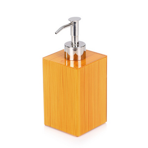 2021 new bamboo Bathroom Hotel Kitchen Liquid Soap Dispensers Acrylic Soap Dispenser Bottle Alcohol Hand Sanitizer Dispenser