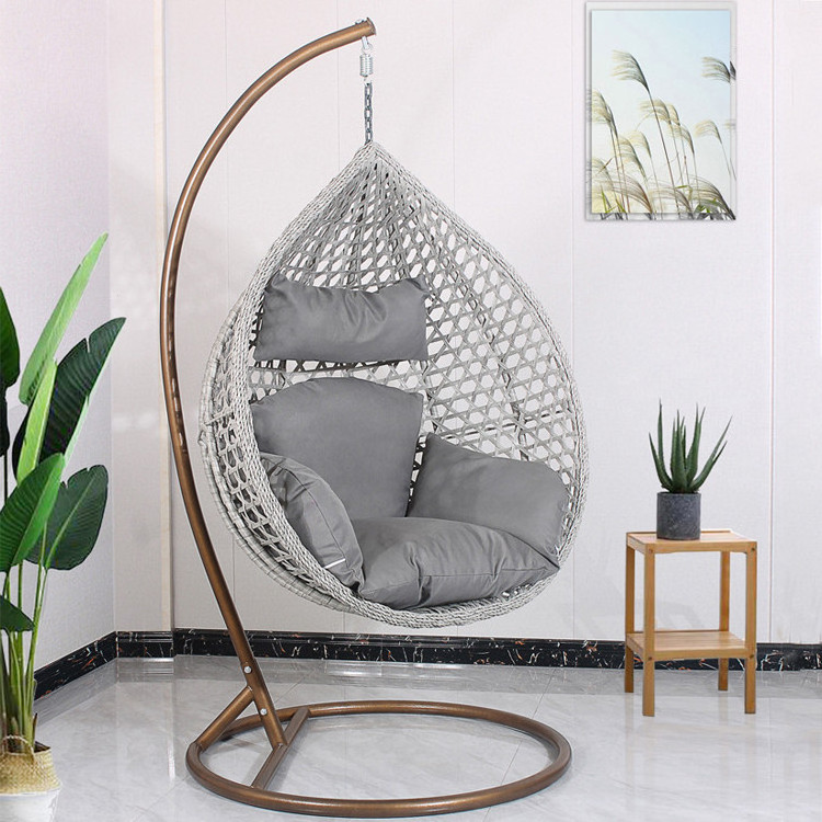 Wicker rattan swing chair swing birds nest hanging chair teardrop swing chair