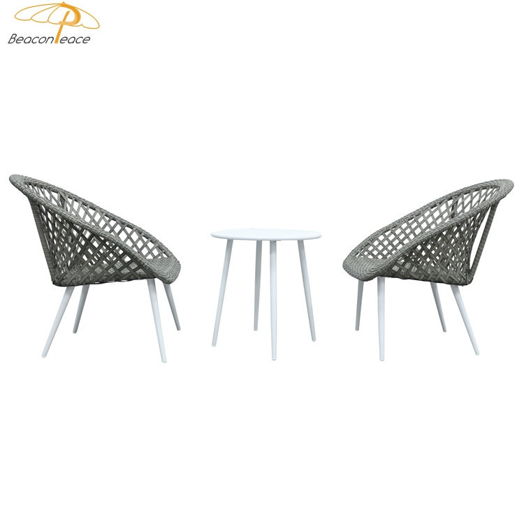 New style outdoor acapulco chair set of two rattan chairs and tables for restaurant coffee shop