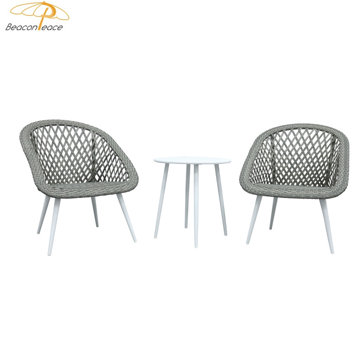 New style outdoor acapulco chair set of two rattan chairs and tables for restaurant coffee shop